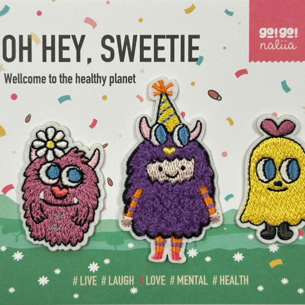 OH HEY, SWEETIE 刺繡布貼 triple pack